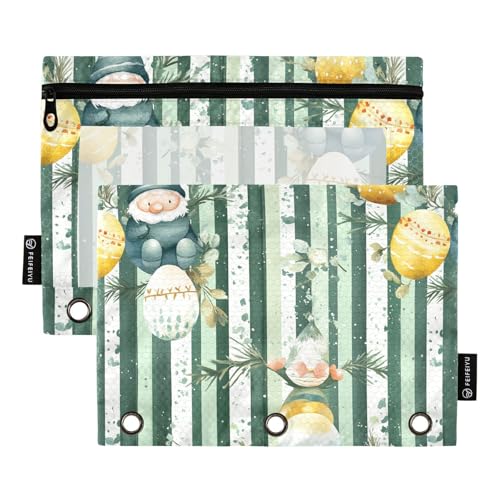 Ostereier Eukalyptus Aquarell Eier Taschenordner PlastikOrdnertaschen mit 3 Ordnerlöchern mit 3 Löchern für Schulutensilien von KLL