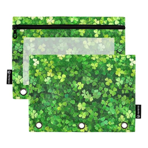 St. Patrick's Day Lush Clover Bindertaschen, 3 Locher für Ringe, Ordner, Organizer mit Ordnerlöchern, für Bürobedarf von KLL