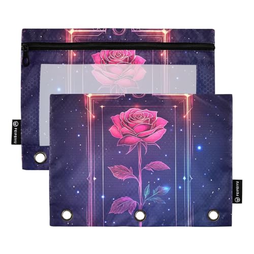 Tarot Binder Taschen für Ringbinder, Aufbewahrung mit 3 Löchern für Untersuchung, Schreibwaren, Organizer, Upplies von KLL