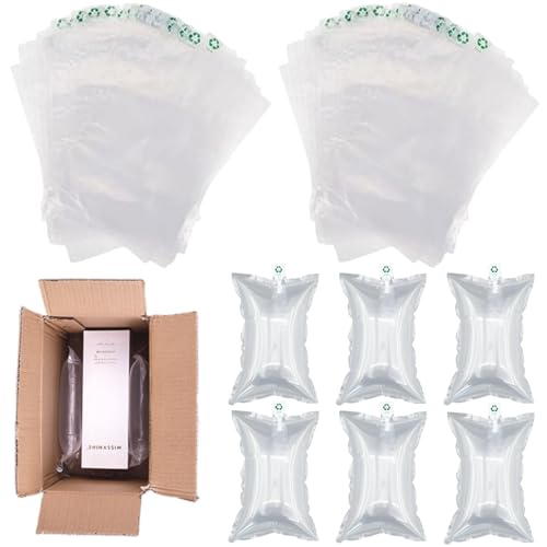 Luftpolsterkissen,200pcs Luftkissen mit Luftpumpe,Luftpolster,Luftpolsterkissen Luftkissen,Füllmaterial Paket,Lufttaschen Polstermaterial Luftpolster,für Transportverpackungen,Keine Öffnungsfülung von KLLJ