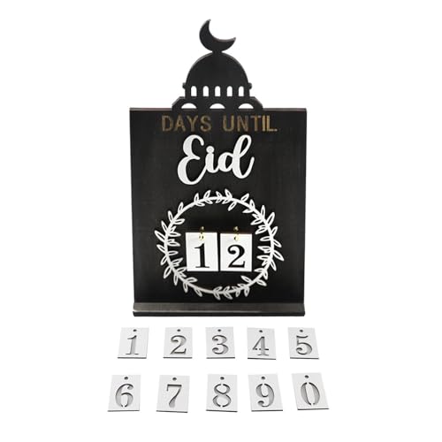 Holz-Schloss, Ornament, Ramadans, Countdown-Kalender, Dekoration, Eid-Feiertage, Heimdekoration, handgefertigtes Handwerk, Party und Festival, DIY-Dekoration von KLOVA