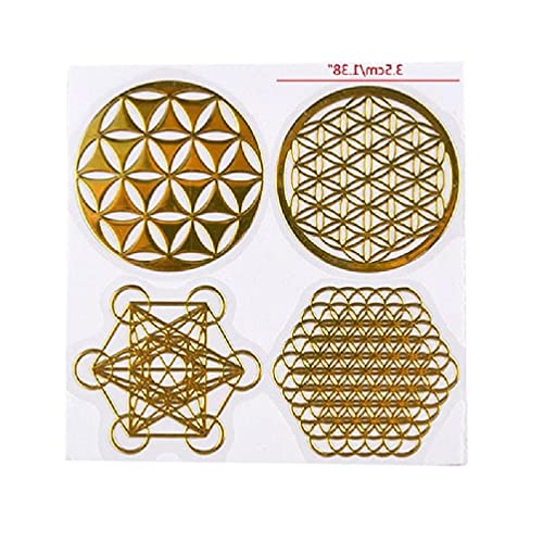 KLOVA Orgonit Aufkleber, Gold, Geometrisch, Kupfer, Luxuriös-geometrisch, Aufkleber, für DIY, Scrapbooking, Album, Schmuck, Werkzeuge, professionell von KLOVA