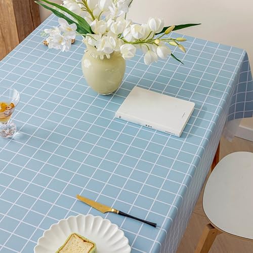 KLUOT Tischdecke 110 x 160 cm Wachstuchtischdecke PVC Tischwäsche Plastik, Tischdecken Outdoor eckig Table Cloth Waterproof Abwischbare Tischtuch Dining Table Cover von KLUOT