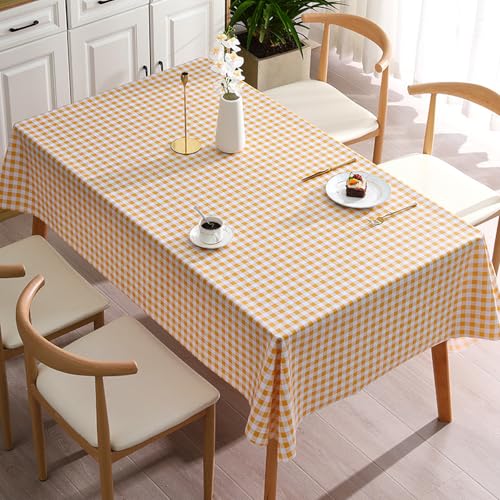 KLUOT Tischdecke 120 x 120 cm Wachstuchtischdecke PVC Tischtuch Plastik, Tischdecken Outdoor eckig Table Cloth Waterproof Abwischbare Tischwäsche Dining Table Cover von KLUOT