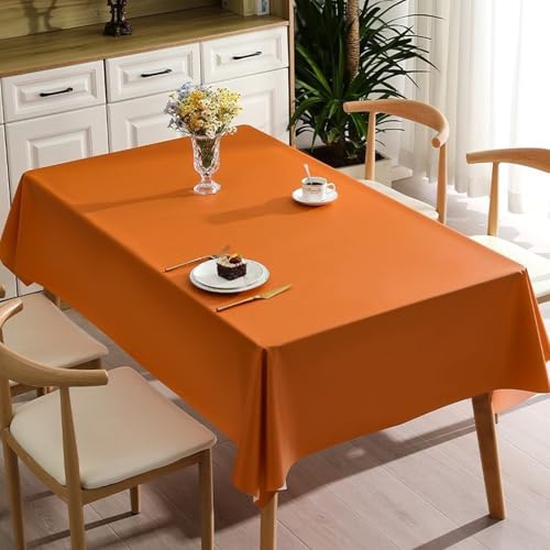 KLUOT Tischdecke 120 x 120 cm Wachstuchtischdecke PVC Tischtuch Plastik, Tischdecken Outdoor eckig Table Cloth Waterproof Abwischbare Tischwäsche Dining Table Cover von KLUOT