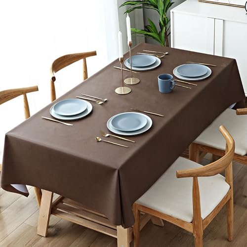 KLUOT Tischdecke 120 x 120 cm Wachstuchtischdecke PVC Tischwäsche Plastik, Tischdecken Outdoor eckig Table Cloth Waterproof Abwischbare Tischtuch Dining Table Cover von KLUOT