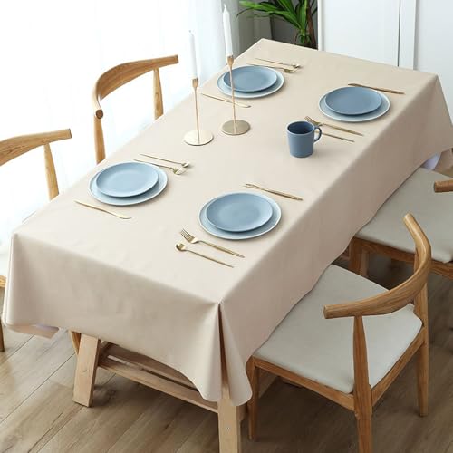 KLUOT Tischdecke 120 x 120 cm Wachstuchtischdecke PVC Tischwäsche Plastik, Tischdecken Outdoor eckig Table Cloth Waterproof Abwischbare Tischtuch Dining Table Cover von KLUOT