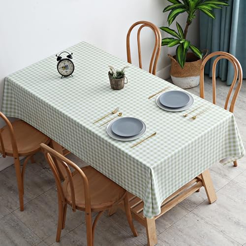 KLUOT Tischdecke 120 x 120 cm Wachstuchtischdecke PVC Tischwäsche Plastik, Tischdecken Outdoor eckig Table Cloth Waterproof Abwischbare Tischtuch Dining Table Cover von KLUOT