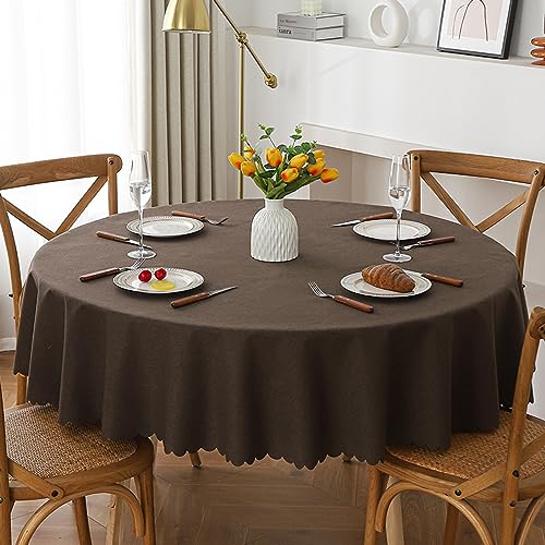 KLUOT Tischdecke 200cm Wasserdicht Baumwoll-Leinen Tischdecken für rechteckige Tischbedeckung für Küche Esstisch Dekoration von KLUOT