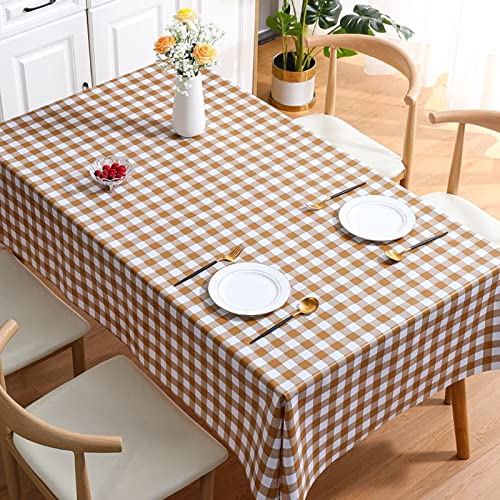 KLUOT wetterfeste tischdecke Wachstuchtischdecke PVC Tischdecke Plastik, Tischdecke Outdoor eckig Table Cloth Waterproof Abwischbare Tischtuch Dining Table Cover 140x180cm von KLUOT