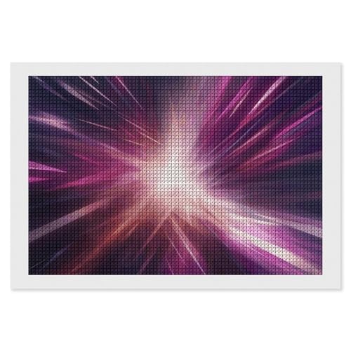 Diamond Painting Kits für Erwachsene Diamond Art Kit für Anfänger Abstrakter Neon-Hintergrund 5D DIY Full Square Diamond Art Craft Kits für Erwachsene für Home Wall Decor von KLWQR