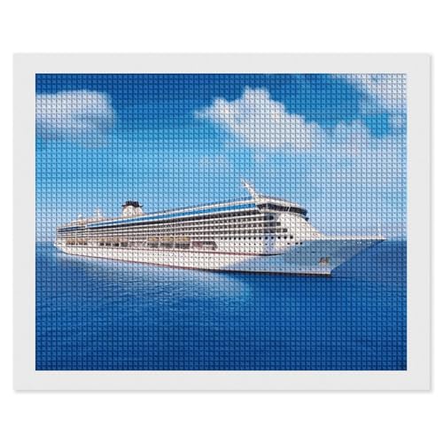 Diamond Painting Kits für Erwachsene Diamond Art Kit für Anfänger Kreuzfahrtschiff 5D DIY Full Square Diamond Art Craft Kits für Erwachsene für Home Wall Decor von KLWQR