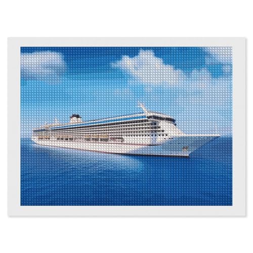 Diamond Painting Kits für Erwachsene Diamond Art Kit für Anfänger Kreuzfahrtschiff 5D DIY Full Square Diamond Art Craft Kits für Erwachsene für Home Wall Decor von KLWQR