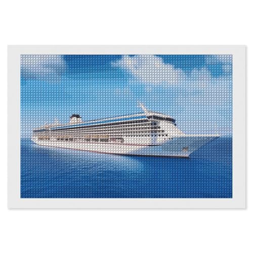 Diamond Painting Kits für Erwachsene Diamond Art Kit für Anfänger Kreuzfahrtschiff 5D DIY Full Square Diamond Art Craft Kits für Erwachsene für Home Wall Decor von KLWQR