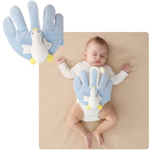 KLZWCP Baby Einschlafhilfe Handkissen, Automatic Clapping Neugeborene Sanfter Druck Beruhigende Handfläche, Verhindert Erschrecken Einschlafhilfe Für Babys(Color:B) von KLZWCP