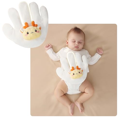 KLZWCP Baby Einschlafhilfe Handkissen, Automatic Clapping Neugeborene Sanfter Druck Beruhigende Handfläche, Verhindert Erschrecken Einschlafhilfe Für Babys(Color:C) von KLZWCP