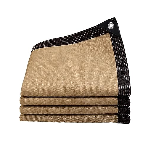 Schattentuch Beige Mit Ösen 90% Sonnenschutznetz Wetterfest Windschutznetz Sonnensegel Schattentuch 2x4m 3x5m 4x4m 6x6m Sichtschutz Beschattungsnetz Für Garten Strand Park Carport ( Size : 2x2m ) von KLauEr