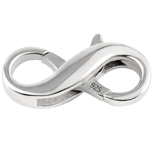 1 Pcs Kettenverschluss Silber 925,S925 Halskette Verschluss,Schmuck Karabiner,Armband Verschluss,Schmuckverschluss,Verschlüsse für Armbänder,Karabinerverschluss,Ketten Verschlüsse von KMANGMAN