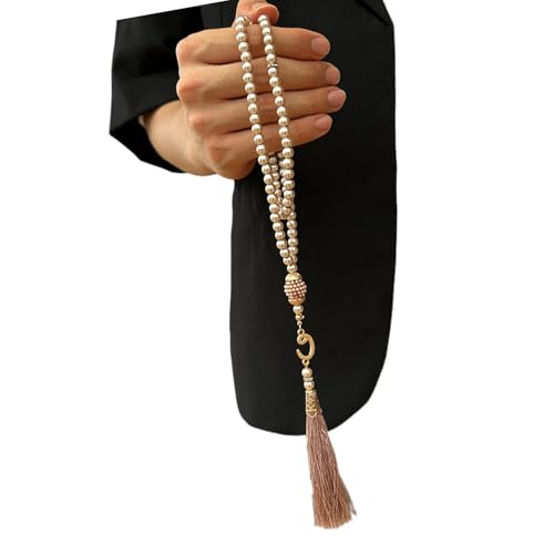KMGDM Tasbih Perlen, künstliche Gebetsperlen für Muslime, glatte Oberfläche, für Religion und Gelassenheit, 99 Stück KMGDM Tasbih Perlen, künstliche Gebetsperlen für Muslime, glatte Oberfläche, für Religion und Gelassenheit, 99 Stück von KMGDM