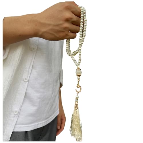 KMGDM Tasbih Perlen, künstliche Gebetsperlen für Muslime, glatte Oberfläche, für Religion und Gelassenheit, 99 Stück KMGDM Tasbih Perlen, künstliche Gebetsperlen für Muslime, glatte Oberfläche, für Religion und Gelassenheit, 99 Stück von KMGDM