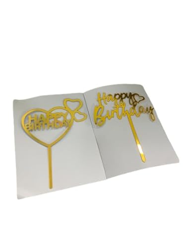Kuchen Dekorationen mit Happy Birthday Acryl Kuchen Toppers für Geburtstag Party Dekor Stil Zufällige Jcp25 von KMHZ
