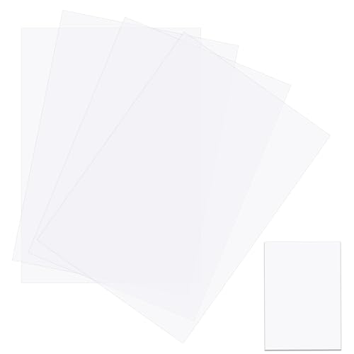 50 Blatt transparentpapier,architektenpapier,53g DIN A4 210x 297 mm transparentpapier weiß,Pauspapier,Premium Bastelpapier,Architektenpapier,Laternenzuschnitte von KMKANPO