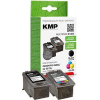 KMP C136V  schwarz, color Druckerpatronen kompatibel zu Canon PG560XL/CL561XL, 2er-Set von KMP