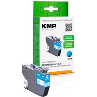 KMP  cyan Druckerpatrone kompatibel zu brother LC-421XLC von KMP