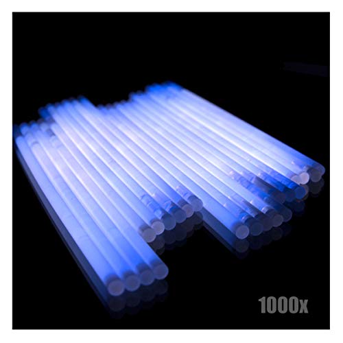 KNIXS 1000x Arm-Knicklichter – Gletscherweiß/Weiß leuchtend inkl. 1000x 3D-Verbinder und je 20x Ballverbinder und 7_lochverbinder, seit 15 Jahren in Profiqualität, Glowstick / Leuchtstab - für Party, Festival, Geburtstag oder als Dekoration von KNIXS