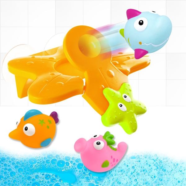 Fisch-Katapult Wasserspielzeug für Badewanne, 4-teiliges Set von KNORRTOYS.COM GmbH
