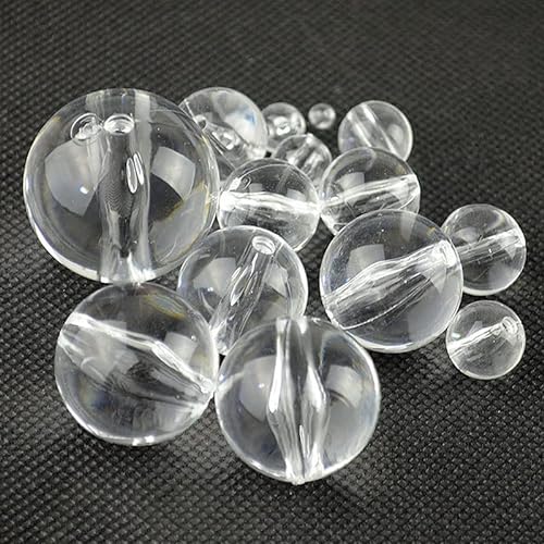 4–30 mm transparente Acrylperle, große runde Perlen, gerades Loch, lose Perlen für Vorhang, dekoratives Zubehör, 22 mm, 20 Stück von KNOXS