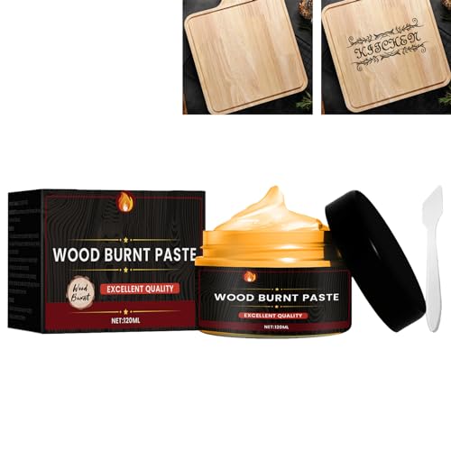 Holzbrennpaste,DIY Brandmalerei-Zubehör für DIY Holzmalerei,Holzbrennpaste für Holz und Basteln,Brennpaste für Holzhandwerk,Holzverbrennungsgel,Einfach aufzutragende Brennpaste,Holzverbrennungsmarker von KOAHDE