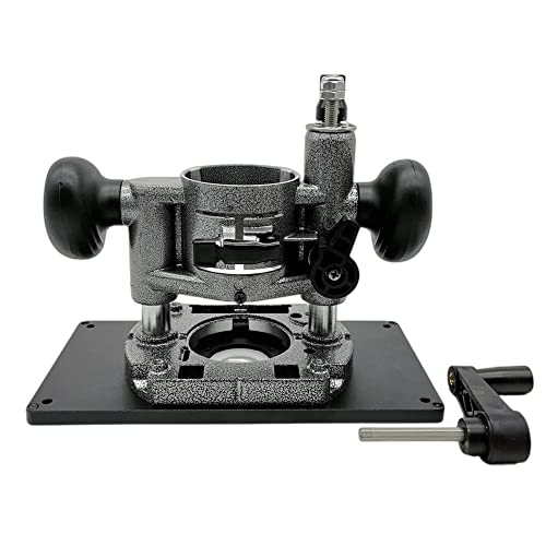 KOCAN Router-Hubtisch Aluminium-Einsatzplatte Hebebühne Ständer Holzbearbeitungsbänke 37 mm Heben für Motoren mit 64–65,5 mm Durchmesser Graviermaschine von KOCAN