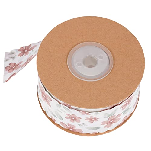 KOCKSHION 1 Rolle Kleines Blumenband seidenband ribbon verpackung Lichter für die Raumdekoration Hortensie praktisches Geschenkband verschleißfestes Geschenkband Polyester Weiß von KOCKSHION