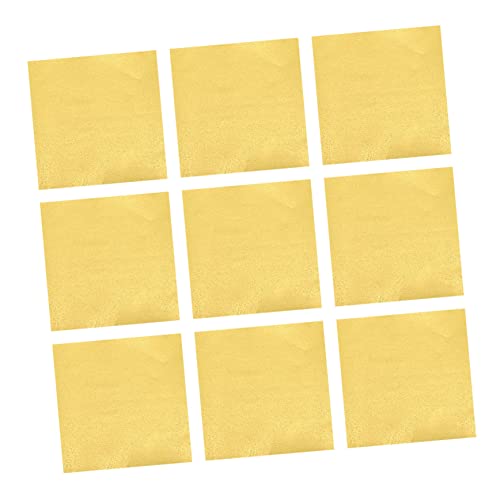 KOCKSHION 100pcs Origami-diy Origamipapier 6x6 Origami-faltpapier Glitzerpapier Metallisches Geschenkpapier Faltbar Quadratisches Origami Handwerk Aus Seidenpapier Pastell Taschentuch Golden von KOCKSHION