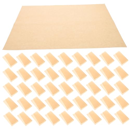 KOCKSHION 100st Backpapier Burgerverpackungen Fettdichtes Lebensmittelpapier Sandwich-geschenkpapier Chips-geschenkpapier Wachspapierquadrate Fettdichtes Papier Der 5 Chocolate von KOCKSHION