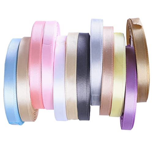 KOCKSHION 12 Stück 25 Satinband geschenkband ribbon satinkordel Dekorationsband schienbeinschoner tape kleidung klebeband verpackung bandfeile Polyesterband Geschenkverpackungsband von KOCKSHION