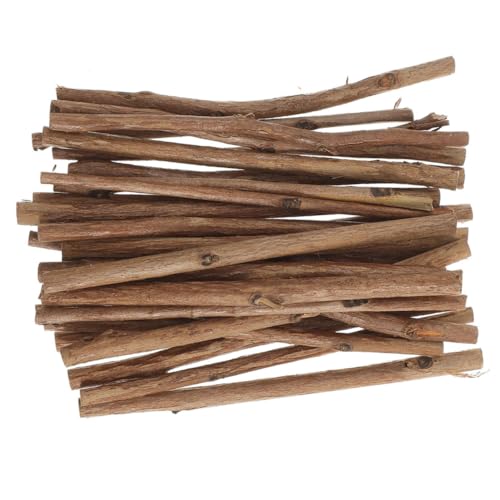 KOCKSHION 150Pcs Handgefertigte Mal-Requisiten Holzstäbe Modellbauzweige Holzhandwerk Fotorequisiten Zweige basteln Foto-Requisite Zweige bastelstöcke selber machen hölzern Brown von KOCKSHION