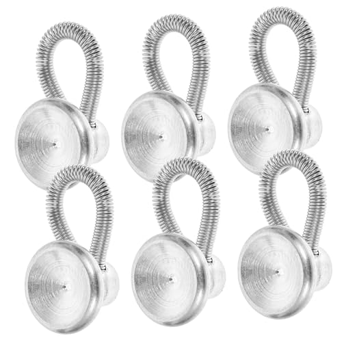 KOCKSHION 16st Verlängerungen Aus Metall Spanner Schnappt Stecknadeln Spiegelrückwand Abziehen Und Aufkleben Hosenschnalle Bausatz Zubehör Drücken Hosenbundverlängerungen Riemen Knopf Silver von KOCKSHION