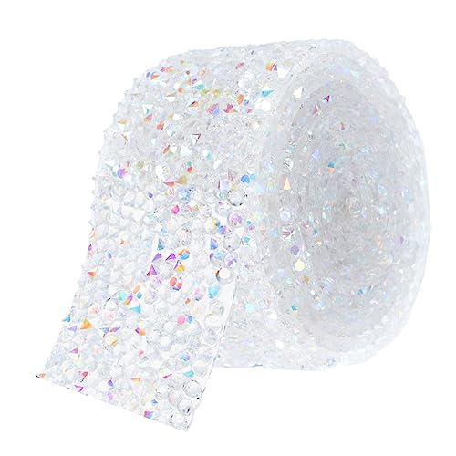 KOCKSHION 1Rolle Doppelseitiges Klebeband Mit Strass Selbstklebende DIY Kleidung Accessoires Dekorative Diamantband Für Mode Und Bastelprojekte von KOCKSHION