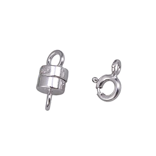 KOCKSHION 2 Stück Sterling Silber Magnetverschluss Teilig Goldplattierte und Federring Verschlüsse Starke Haltekraft Schmuckverbinder für DIY Halsketten Armbänder Fußkettchen und KOCKSHION 2 Stück Sterling Silber Magnetverschluss Teilig Goldplattierte und Federring Verschlüsse Starke Haltekraft Schmuckverbinder für DIY Halsketten Armbänder Fußkettchen und von KOCKSHION