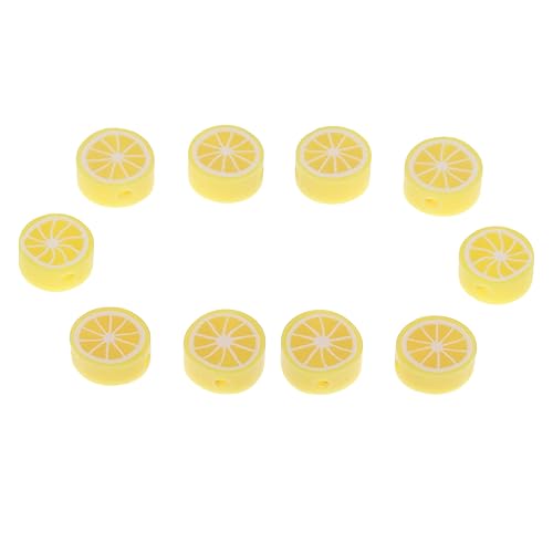 KOCKSHION 200Pcs Geschnittene Tonfrüchte Abstandsperlen aus Früchten Filigraner Blumenschmuck Zahlenperlen bastelideen bastelkasten lose Perlen aus dekorative lose Perlen Polymer-Ton von KOCKSHION