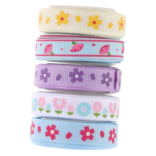 KOCKSHION 5 Rollen Schleife Geschenkband Diy Handwerk Machen Band Handgefertigtes Band Farbiges Band Dekoratives Band Diy-bänder Band Zum Basteln Geschenkbänder Ein Verpackungsband Polyester von KOCKSHION