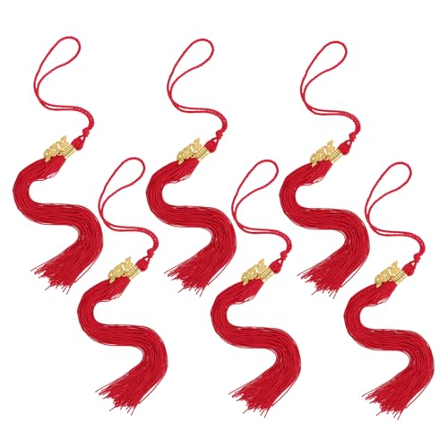 KOCKSHION 6 Stück Teiliges Abschluss Hut Quasten Stilvolle Accessoires für Graduation Kappen Einfach Anzubringen für Diy Hut Dekorationen Robuste Materialien Für Abschlussfeiern KOCKSHION 6 Stück Teiliges Abschluss Hut Quasten Stilvolle Accessoires für Graduation Kappen Einfach Anzubringen für Diy Hut Dekorationen Robuste Materialien Für Abschlussfeiern von KOCKSHION