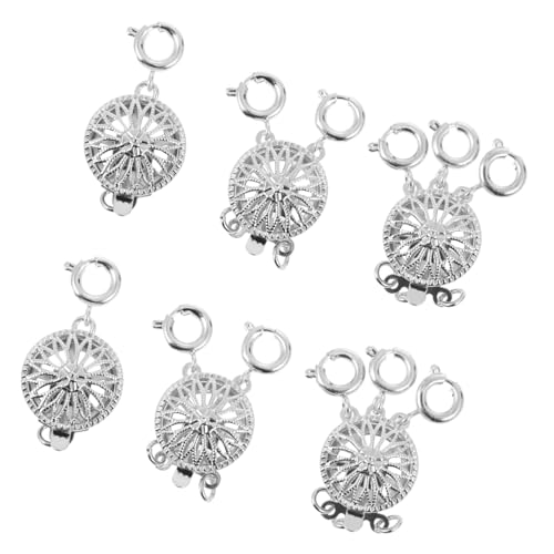 KOCKSHION 6Stücke Multi Stränge Verschlüsse Schieberschloss Verschlüsse Für DIY Schmuckherstellung Clips Für Halsketten Und Armbänder Ringe Ringe Ringe von KOCKSHION