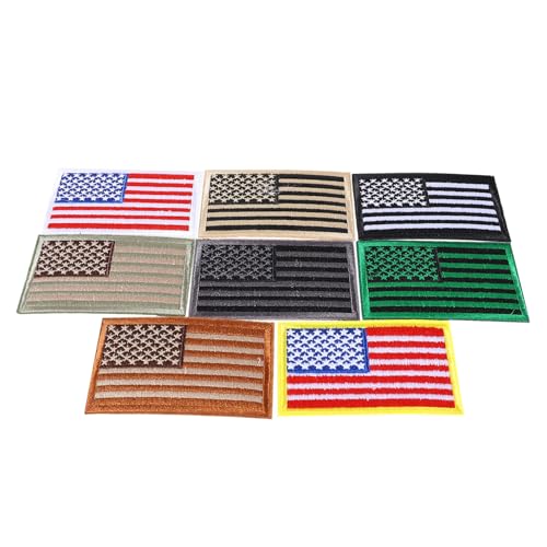 KOCKSHION 8st Aufnäher Mit Amerikanischer Flagge Cool Benutzerdefinierter Patch Insignien Flecken Aufkleber Bestickt Union Jack-aufnäher Stickerei Frischer Fleck Uns Kleidungsflicken Stoff von KOCKSHION