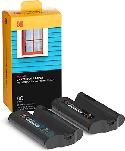 KODAK 4PASS Film-Kartridge(10x15cm) für KODAK Dock und Dock Plus, 80 Blatts von KODAK