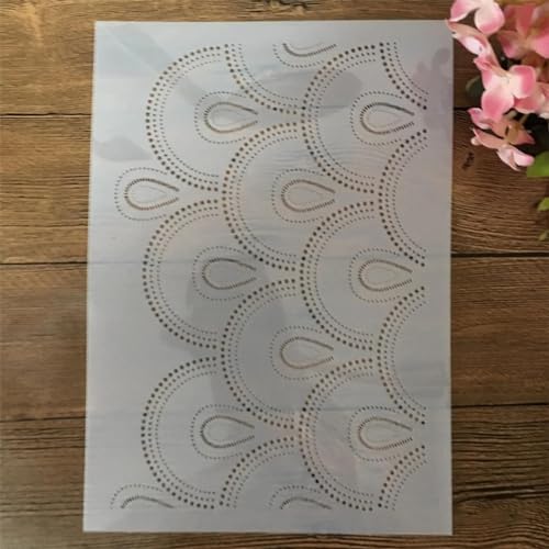 Wiederverwendbare Schablonen zum Malen, A4, 29 cm, dünne Punktlinie, Regentropfen, Schablonen zum Basteln, Malen auf Holz, Möbeln, Böden, DIY-Kunstprojekt, Heimdekoration, Stil B Wiederverwendbare Schablonen zum Malen, A4, 29 cm, dünne Punktlinie, Regentropfen, Schablonen zum Basteln, Malen auf Holz, Möbeln, Böden, DIY-Kunstprojekt, Heimdekoration, Stil B von KOFORULAIG