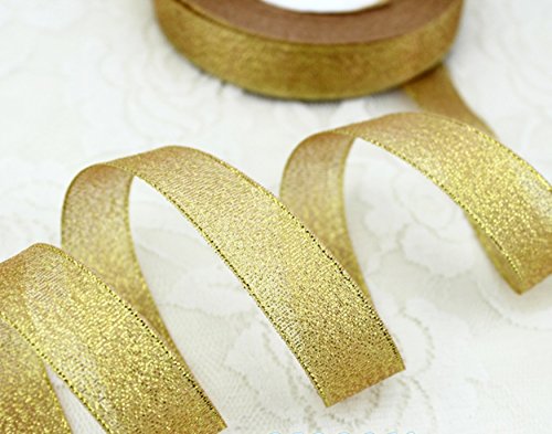 1 x 15 mm Geschenkpapier, 15 mm glitzernd, rative Weihnachtsgeschenkverpackung, 23 m, metallisches Weihnachts-/Osterverpackungsgeschenk von KOGMMYSEVP