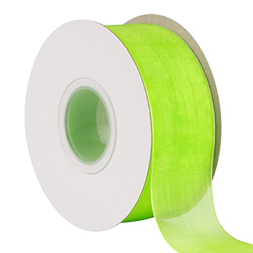 25 mm, blauer Nebel, schimmernd, Chiffon, DIY, Hochzeit, Party, Geschenkverpackung, Brautsträuße (45 m) von KOGMMYSEVP